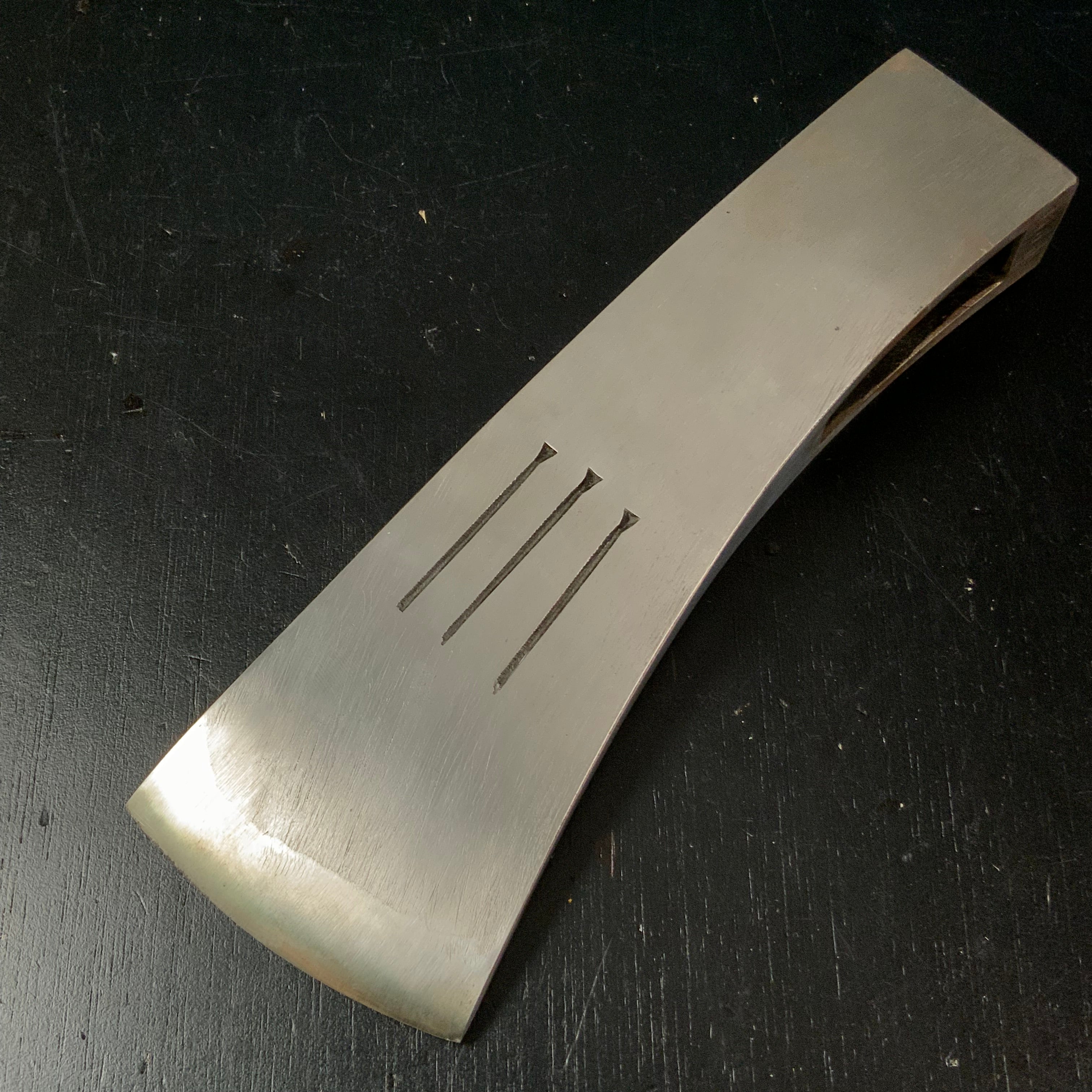 Old stock Honsokuhiro Japanese Carpenter's Axe head  Nekiriono 掘出物 本則弘作 大工鉞 刃のみ 根切斧 Masakari