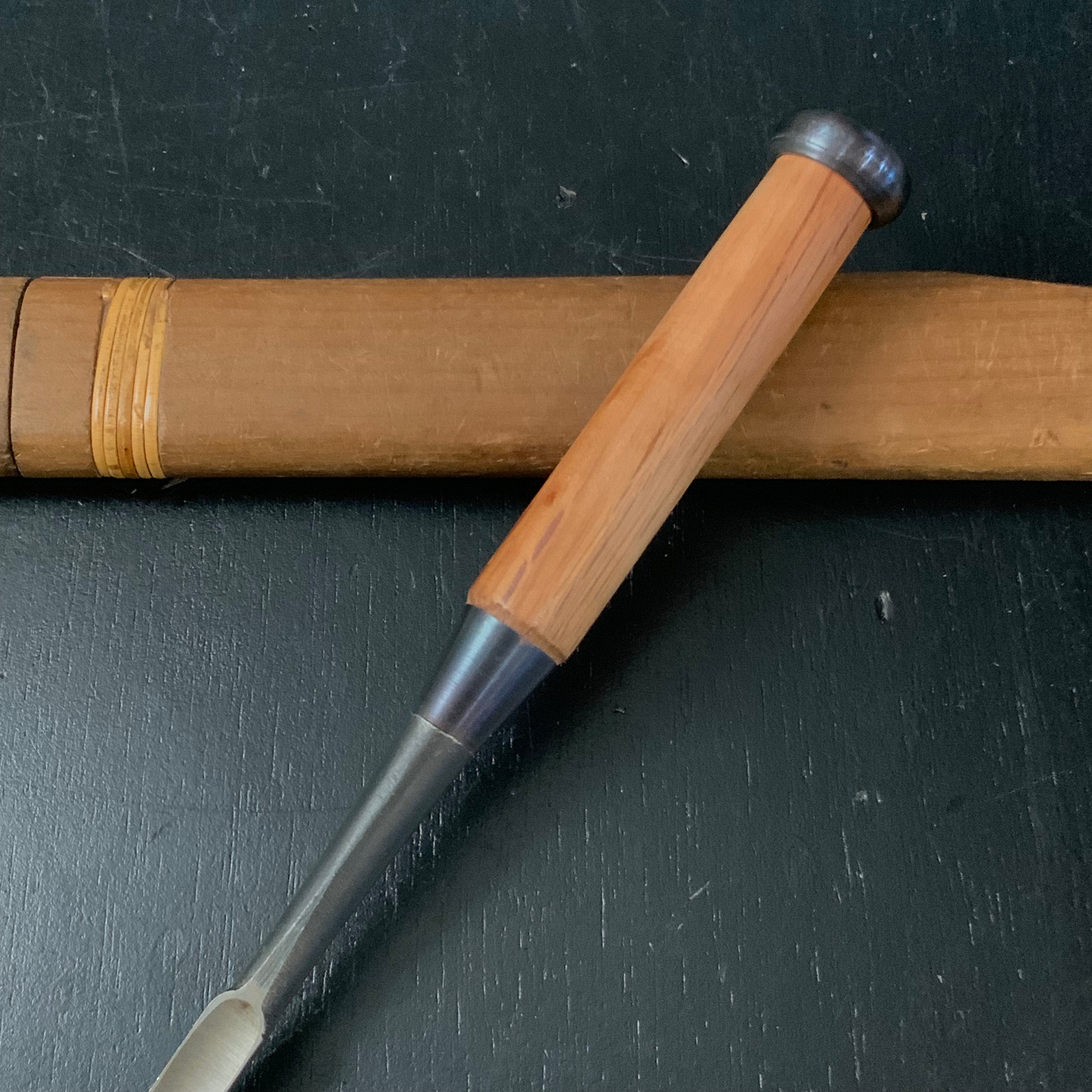 Old stock Hidari Hisasaku Bench chisels  9mm   掘出し物 左久作 追入鑿 9mm