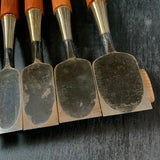 Old stock Kakukou Bench chisels set (Oirenomi) 郭公 追入組鑿  10本組