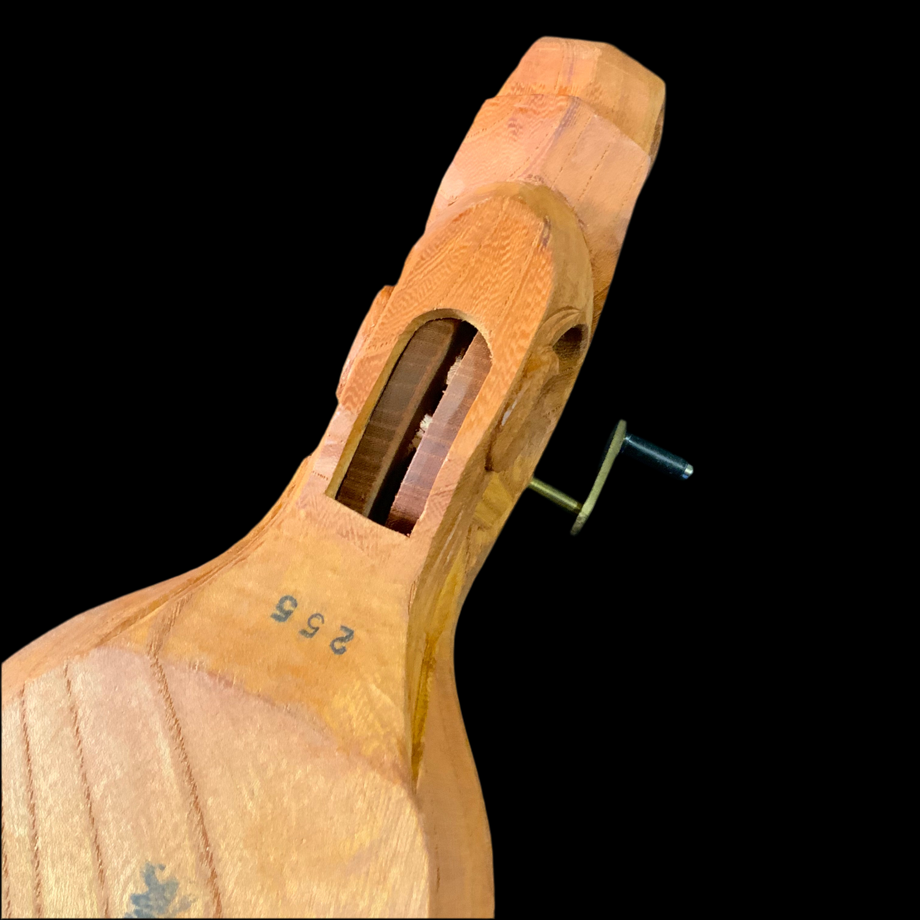 #ST58 坪辰作 尾巻若葉 墨壺 255mm   Japanese Carpenter Ink Pot Traditional Measuring Tools Sumitsubo by Tsubotatsu