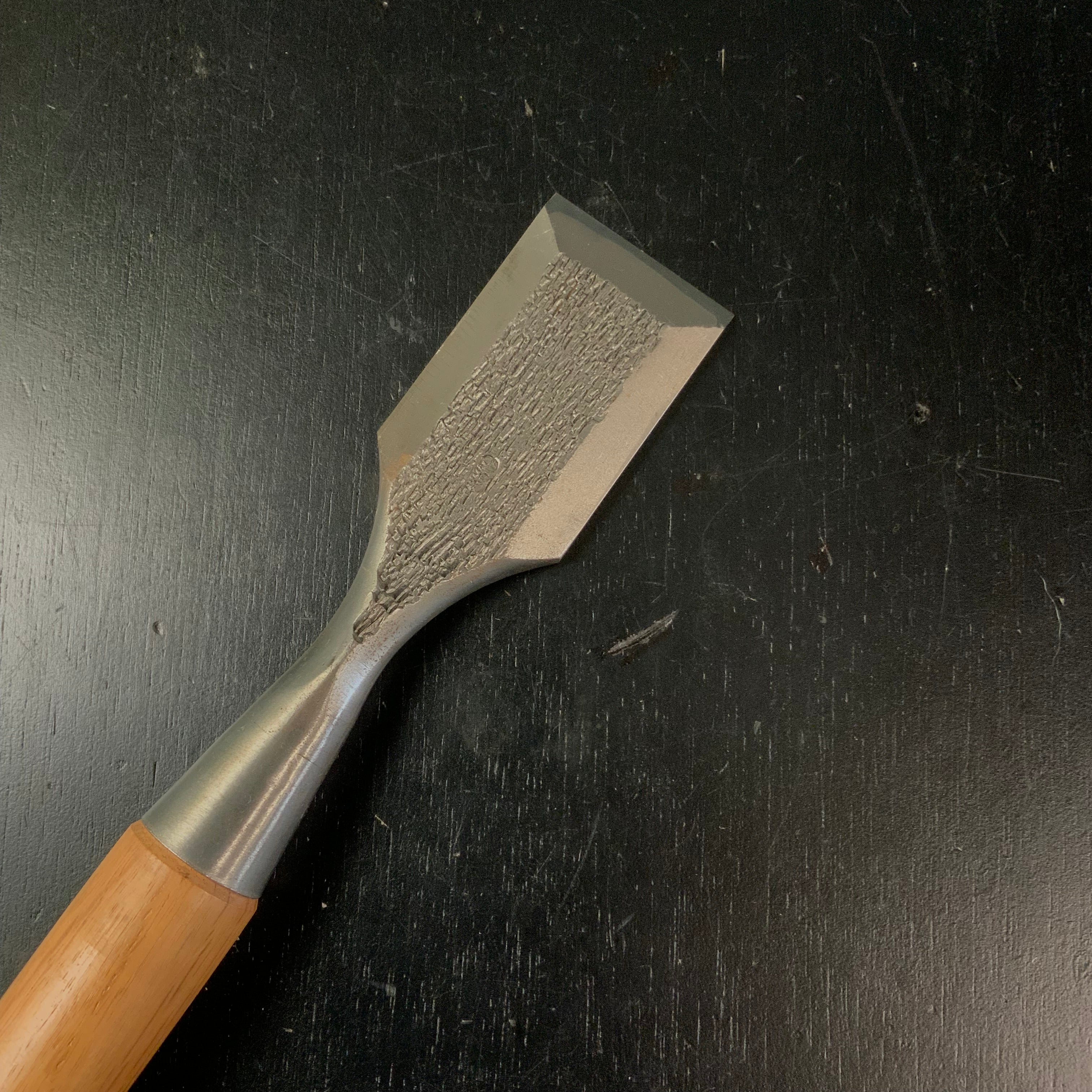 Old stock Damekiri chisels Damekirinomi   掘出し物  ダメ切り鑿 二つ裏   48mm