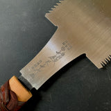 #114 Nagakatsu Double Edge Saw with Eddy Type Handles set by Kurashige 長勝鋸 渦巻き柄 両刃鋸 300mm