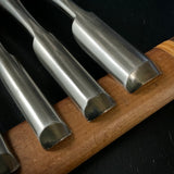 Sukemaru High-Speed Steel uchimaru chisels set 助丸 ハイス 内丸鑿 uchimarunomi 5本組