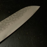 Kouetsu Damascus Finish Santoku Kitchen Knife V10  侊悦 三徳包丁 ダマスカス槌目 170mm