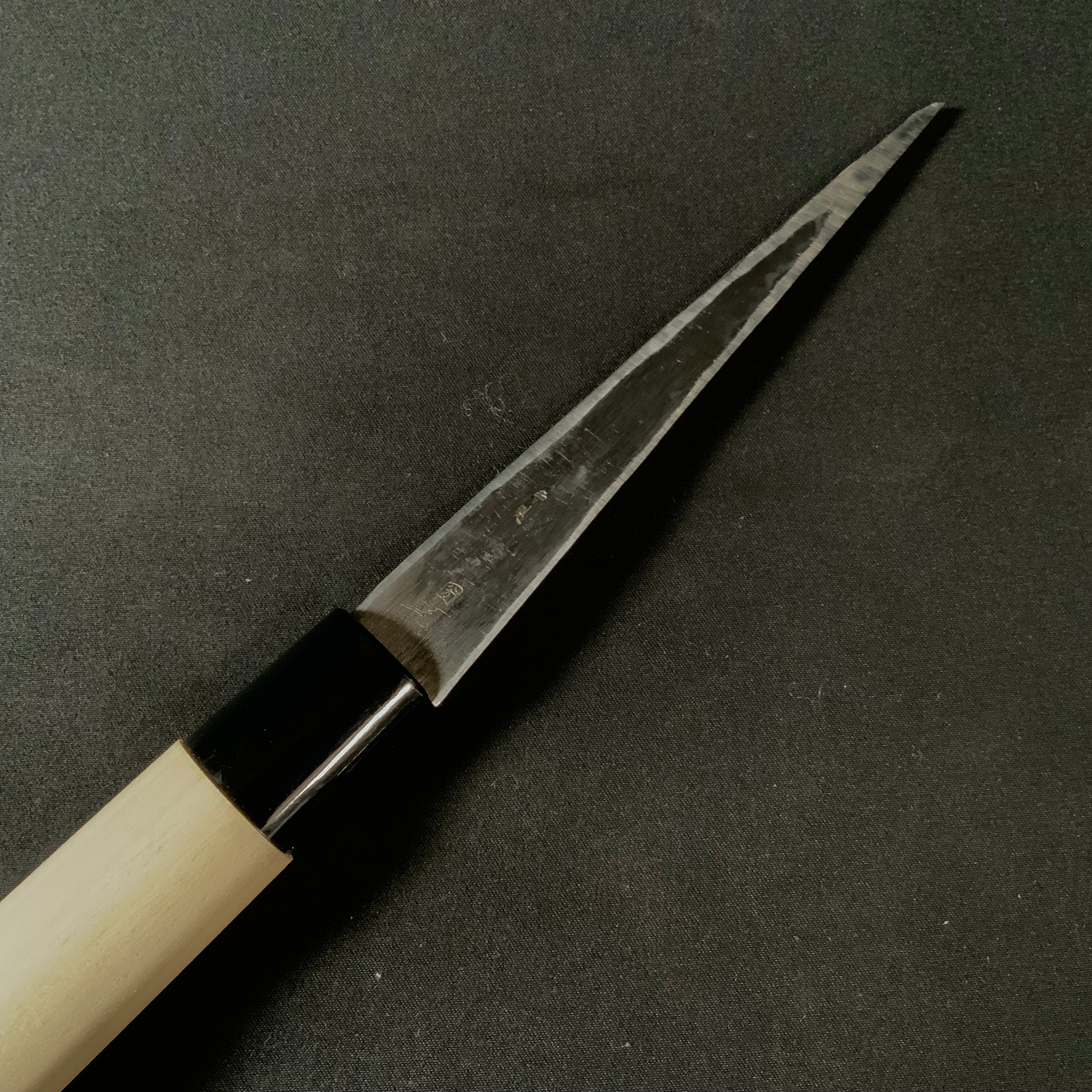 梅心子 繰り小刀 左  135mm  サヤなし Baishinshi Kuri Kokatana (Carving knife)  Left hand