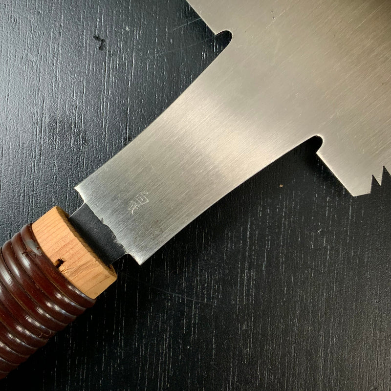 #149 Nagakatsu Double Edge Saw with Eddy Type Handles set by Kurashige 長勝鋸 渦巻き柄 両刃鋸 295mm