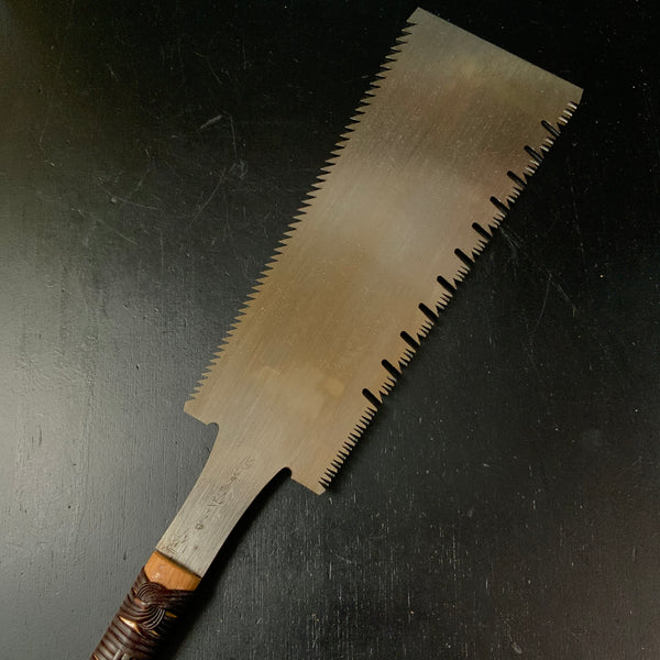 #197 Nagakatsu Double Edge (Ryoba) Saw with Eddy Type Handles For Hrad Wood 長勝鋸 両刃鋸 渦巻き柄 広葉材用 290mm