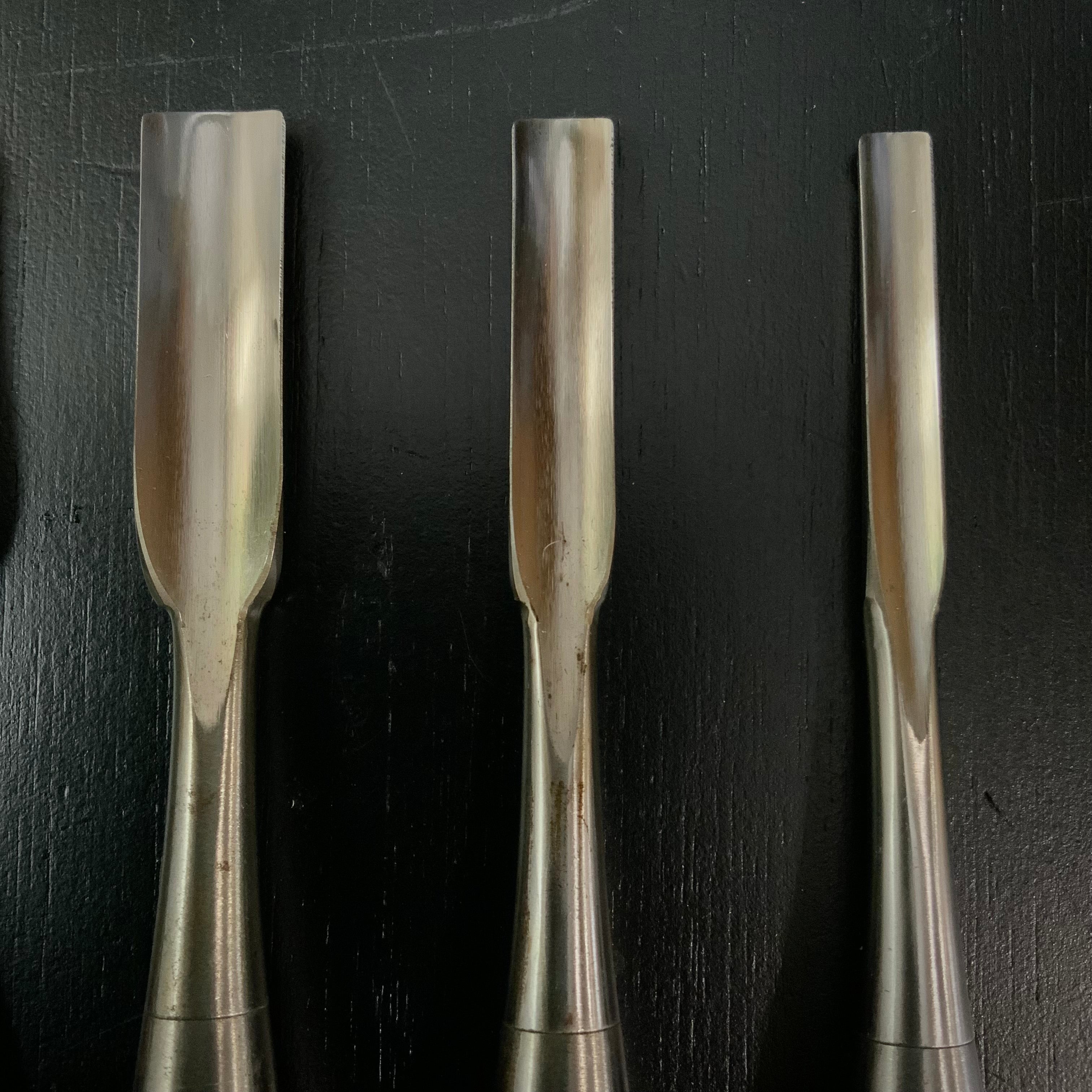 Sukemaru High-Speed Steel Uchimarunomi chisels set 4pc    助丸 ハイス 内丸鑿 Uchimarunomi 4本組