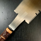 #149 Nagakatsu Double Edge Saw with Eddy Type Handles set by Kurashige 長勝鋸 渦巻き柄 両刃鋸 295mm