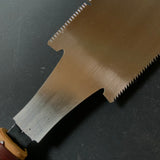 #R33 Ready to use! Old stock Double Edge Saw with Eddy Type Handles set by Kurashige 直ぐ使い 倉重栄助 目立 渦巻き柄 両刃鋸 210mm