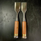 Old stock Sukemaru  High-Speed Steel Bench chisels 掘出し物 助丸 ハイス鋼ダメ切り鑿 三つ裏 Damekirinomi 42,48mm