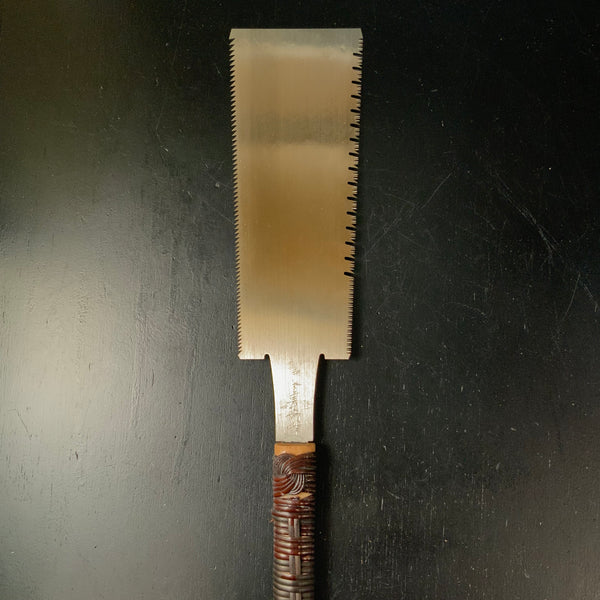 #194 Nagakatsu Double Edge (Ryoba) Saw with Eddy Type Handles For Soft Wood 長勝鋸 両刃鋸 渦巻き柄 針葉材用 245mm
