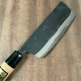 Fujijiro Nakiri Bocho with white steel    /     藤次郎 菜切包丁 白紙鋼 150mm