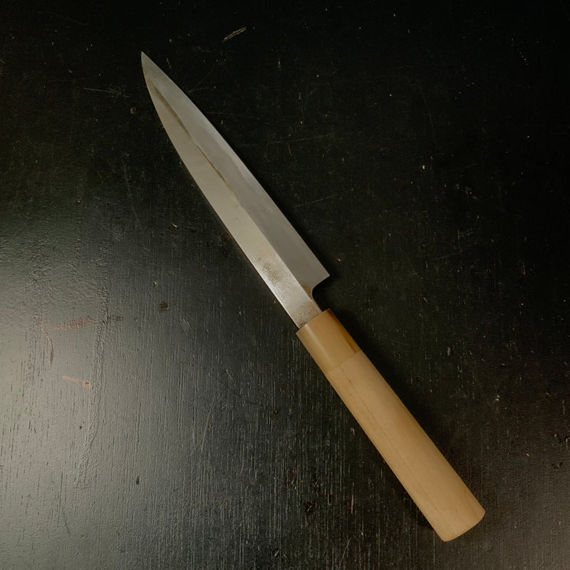 Old Stock Ishido Yanagiba Bocho with Blue steel kitchen knife  掘出し物 石堂 青紙鋼 柳刃包丁 180mm