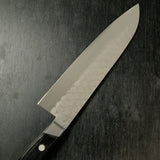 Tsuchime Finish Santoku with Blue steel 槌目 青紙鋼 口金付三徳包丁  180mm