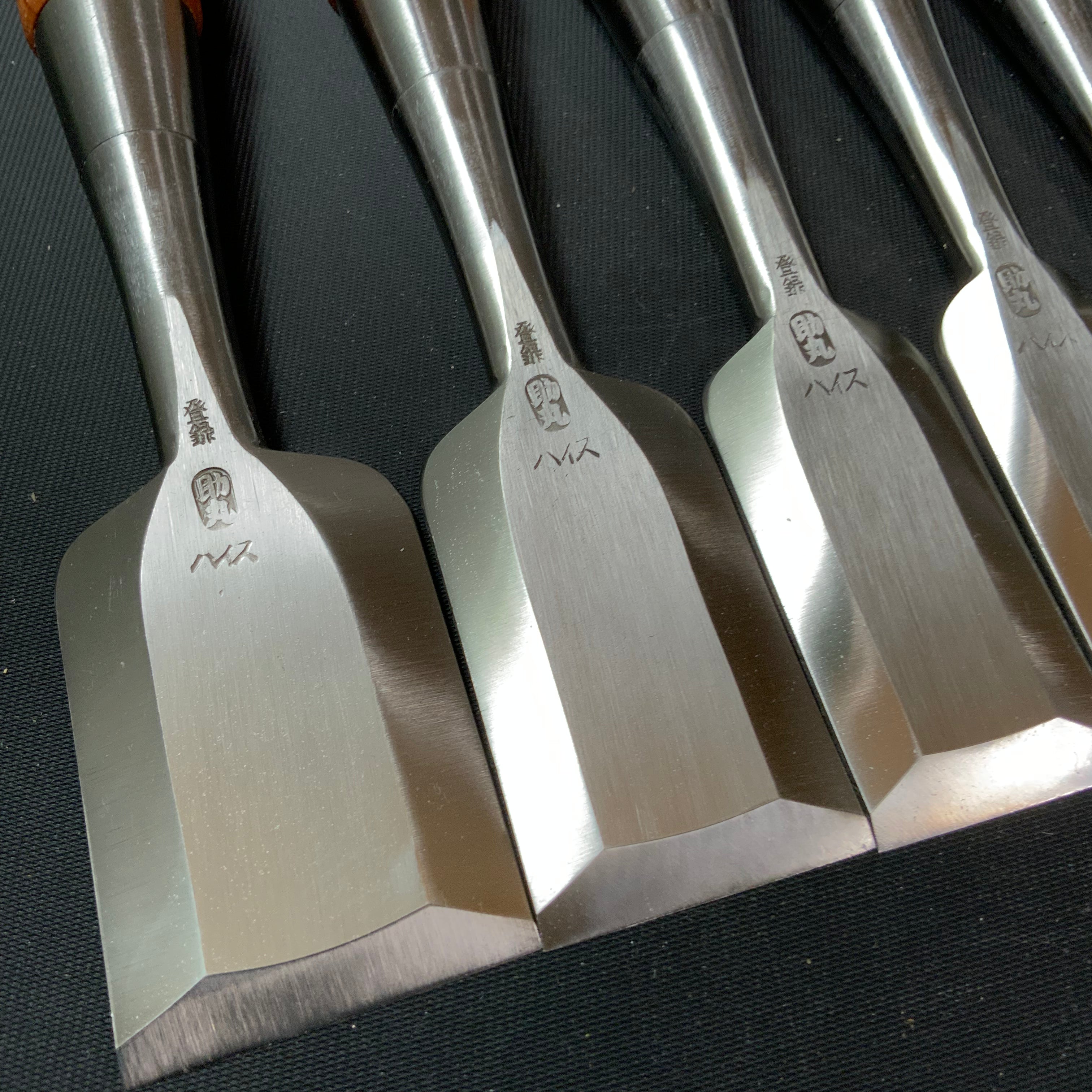 #M145  Mixed set High-Speed Steel  Bench chisels set  バラ鑿合わせ ハイス追入組鑿