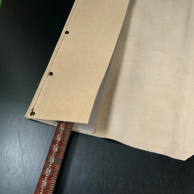 Daido Saw Leather Cloth Bag  床ベロア革鋸巻５丁用 先カット