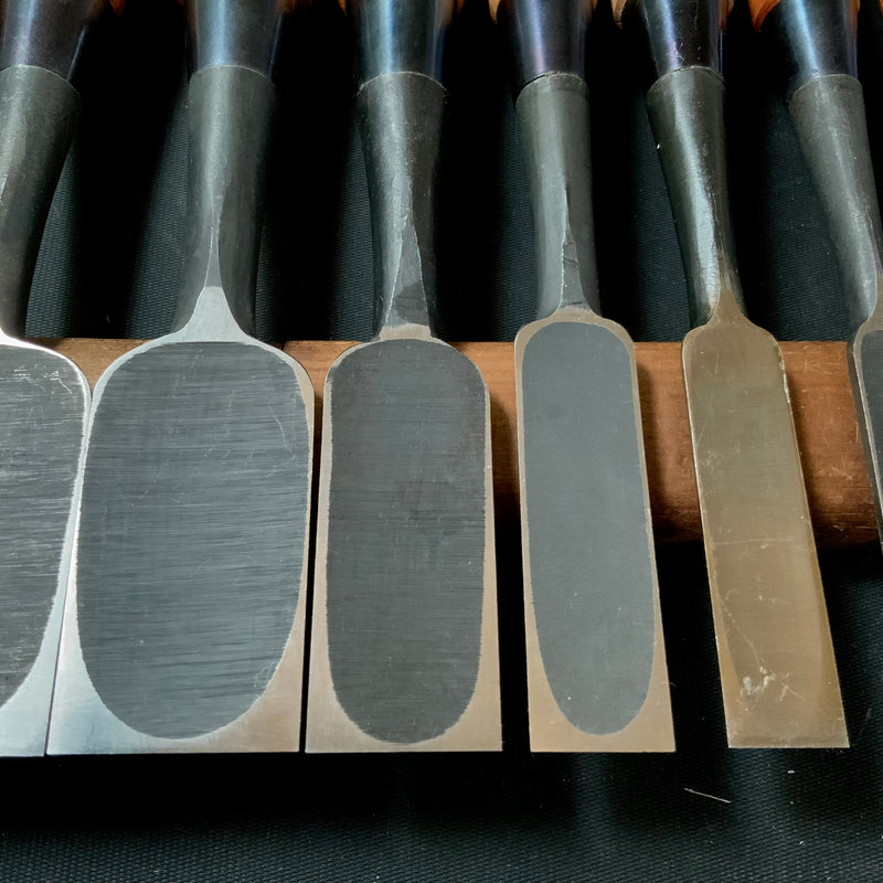 #M146  Mixed set for beginner Bench chisels set  バラ鑿合わせ 初心者におすすめ 追入組鑿