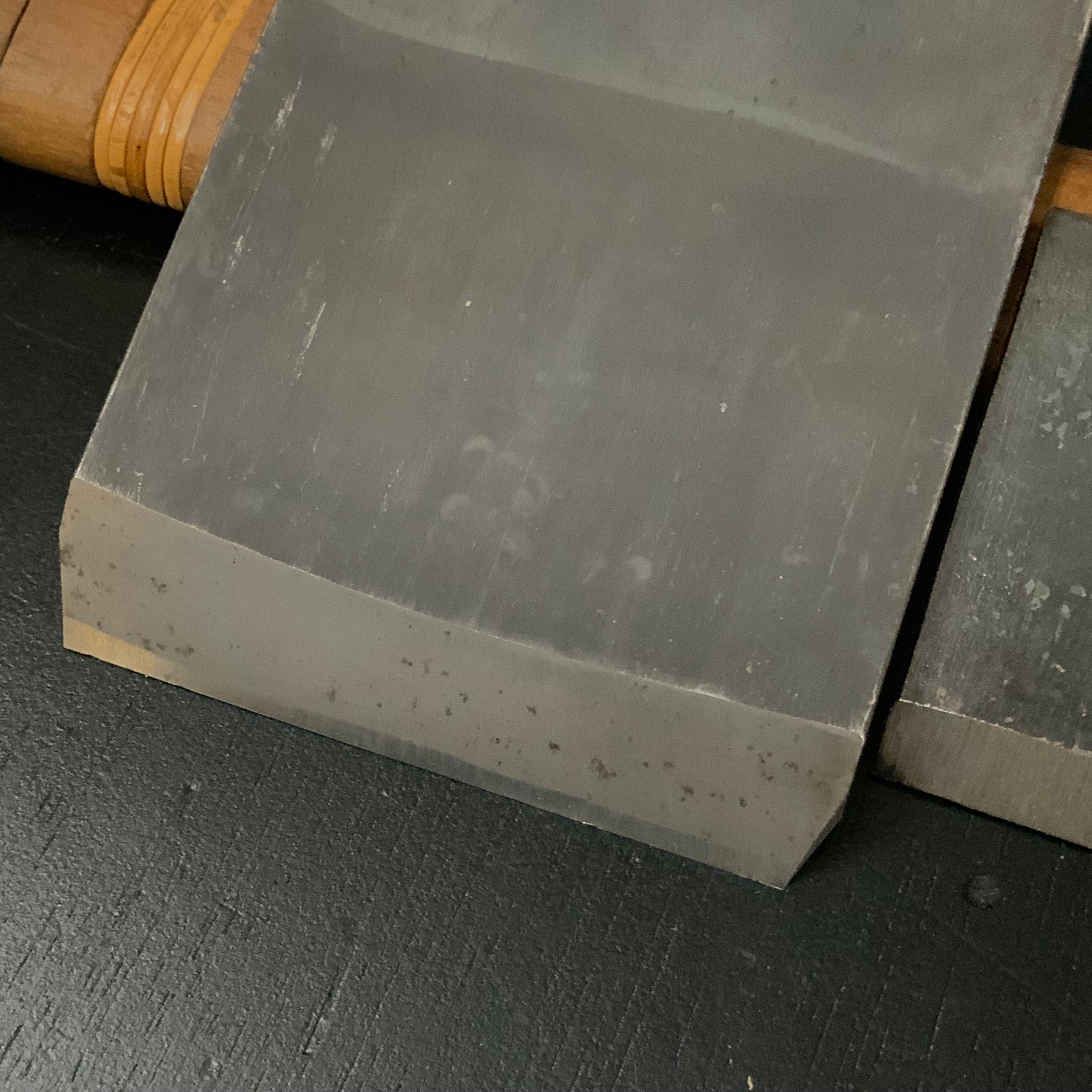 Old stock Sadatoku Smoothing Plane(Kanna) by unknown 掘出し物  貞徳 作者不明 仕上げ鉋 75mm