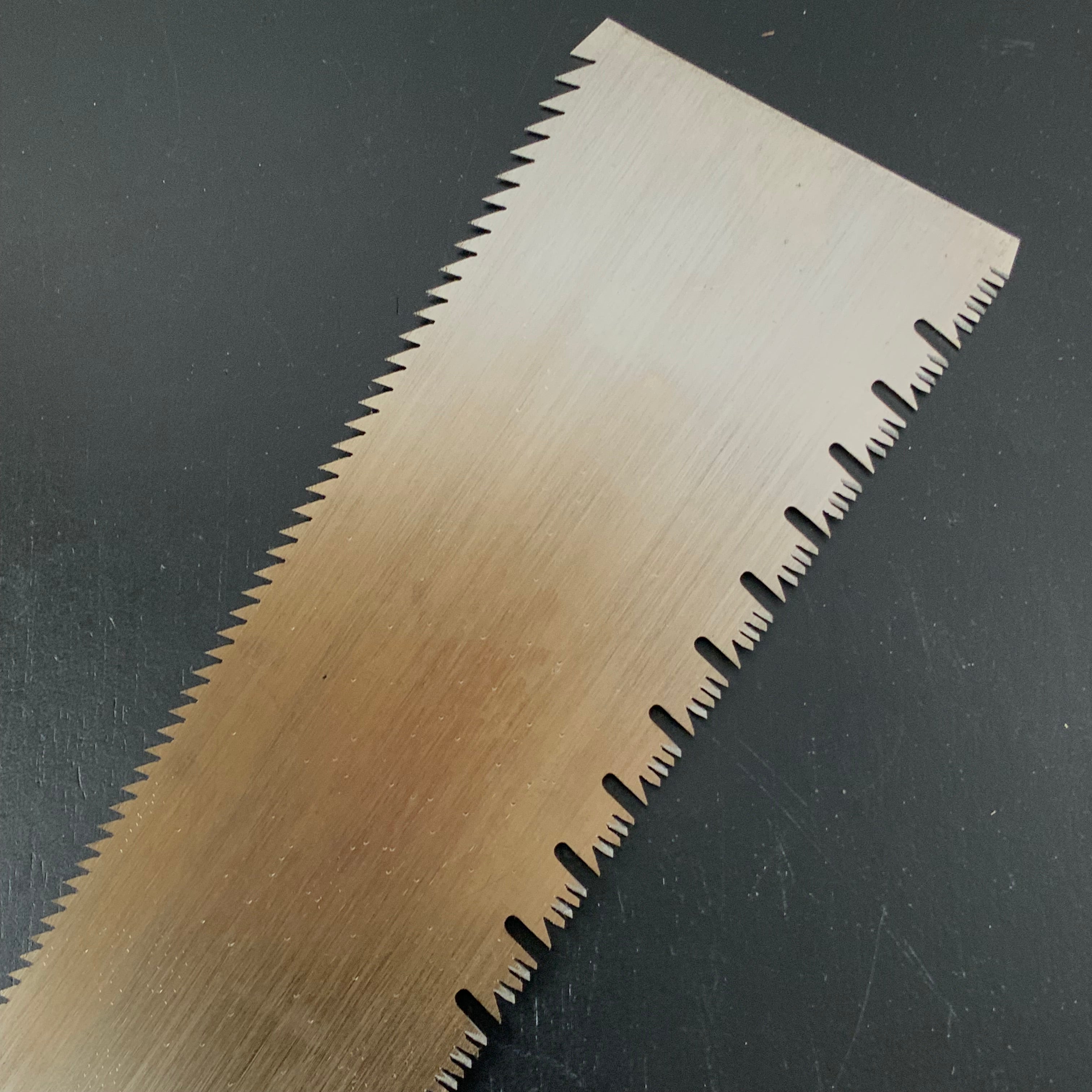 #192 Nagakatsu Double Edge Saw Eddy Type Handles set by Kurashige for softwood 長勝鋸 渦巻き柄 両刃鋸 針葉材用 270mm