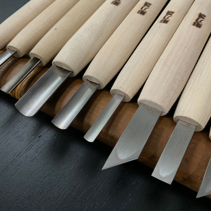 Chotousei Carving chisels set Professional level 彫刀晟 小倉彫刻刃物製作所 専門用 彫刻刀セット Chokokuto