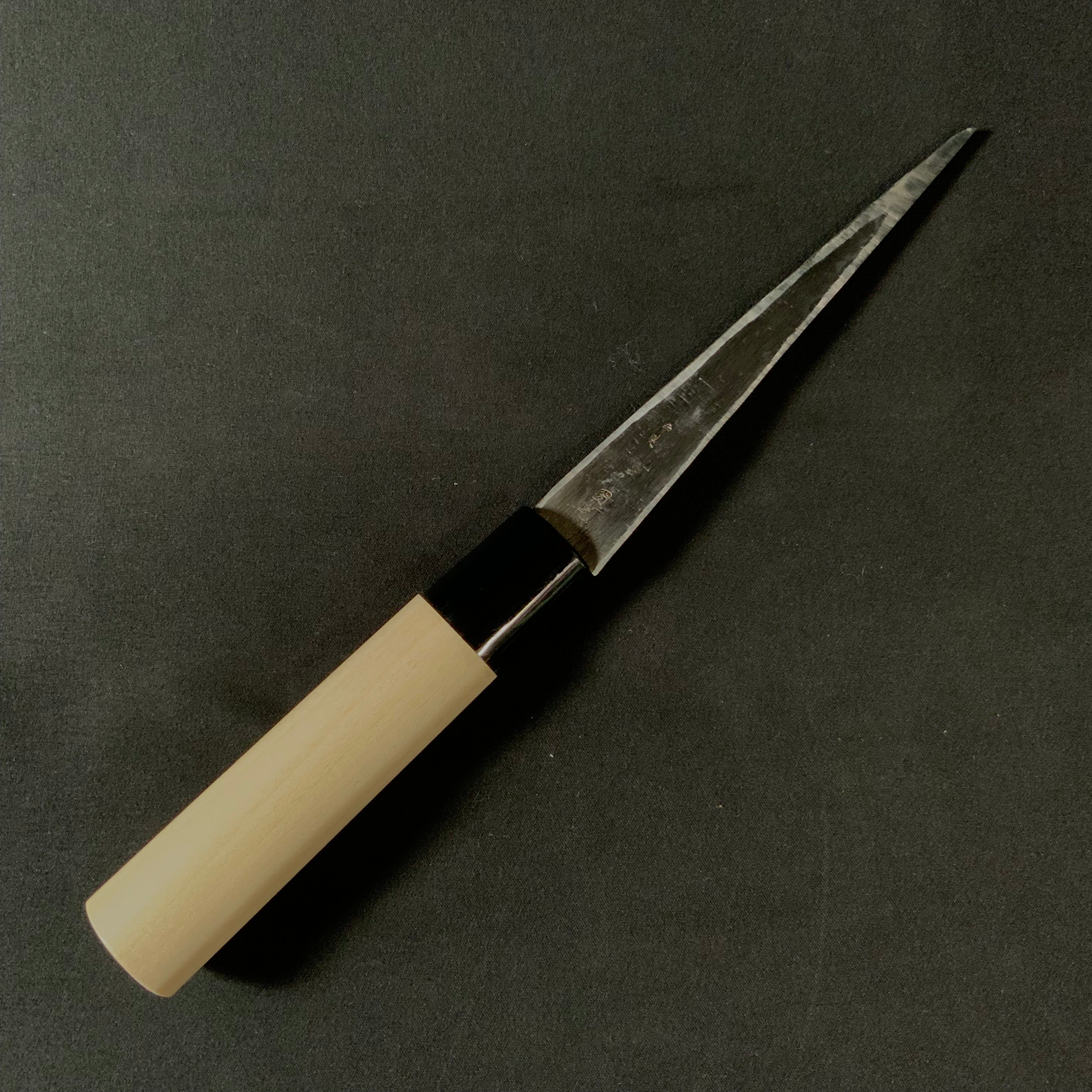 梅心子 繰り小刀 左  135mm  サヤなし Baishinshi Kuri Kokatana (Carving knife)  Left hand