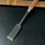 Tasai Special Bench chisels with Japanese white oak   tokuchu kakuuchi goku usunomi田斎作 特注角打 追入極薄鑿 芯付白樫柄 24mm