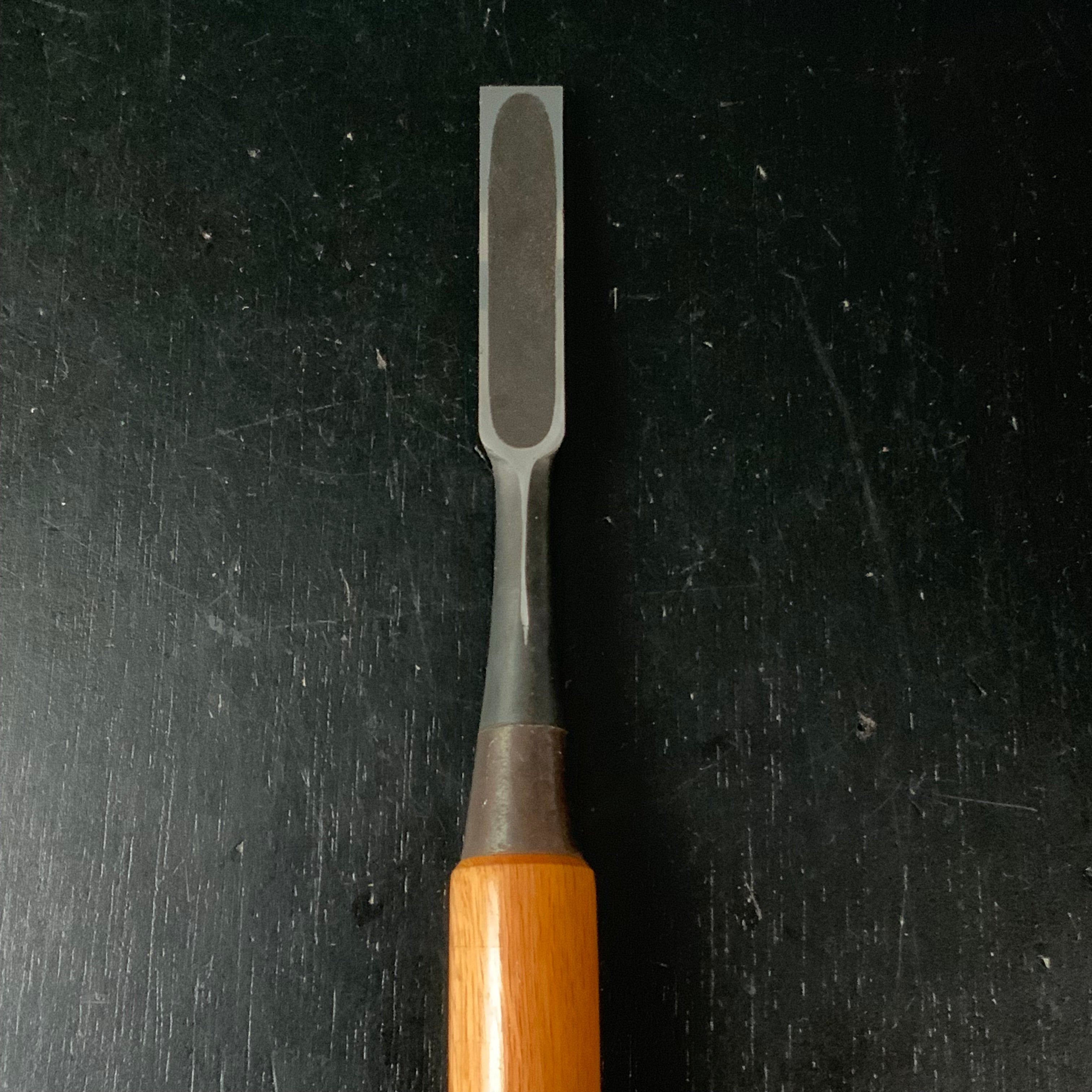 Muneyoshi shorter Timber chisels with white steel by Kiyohisa 宗吉 清久作 白紙鋼 半叩き鑿  Tatakinomi 15mm