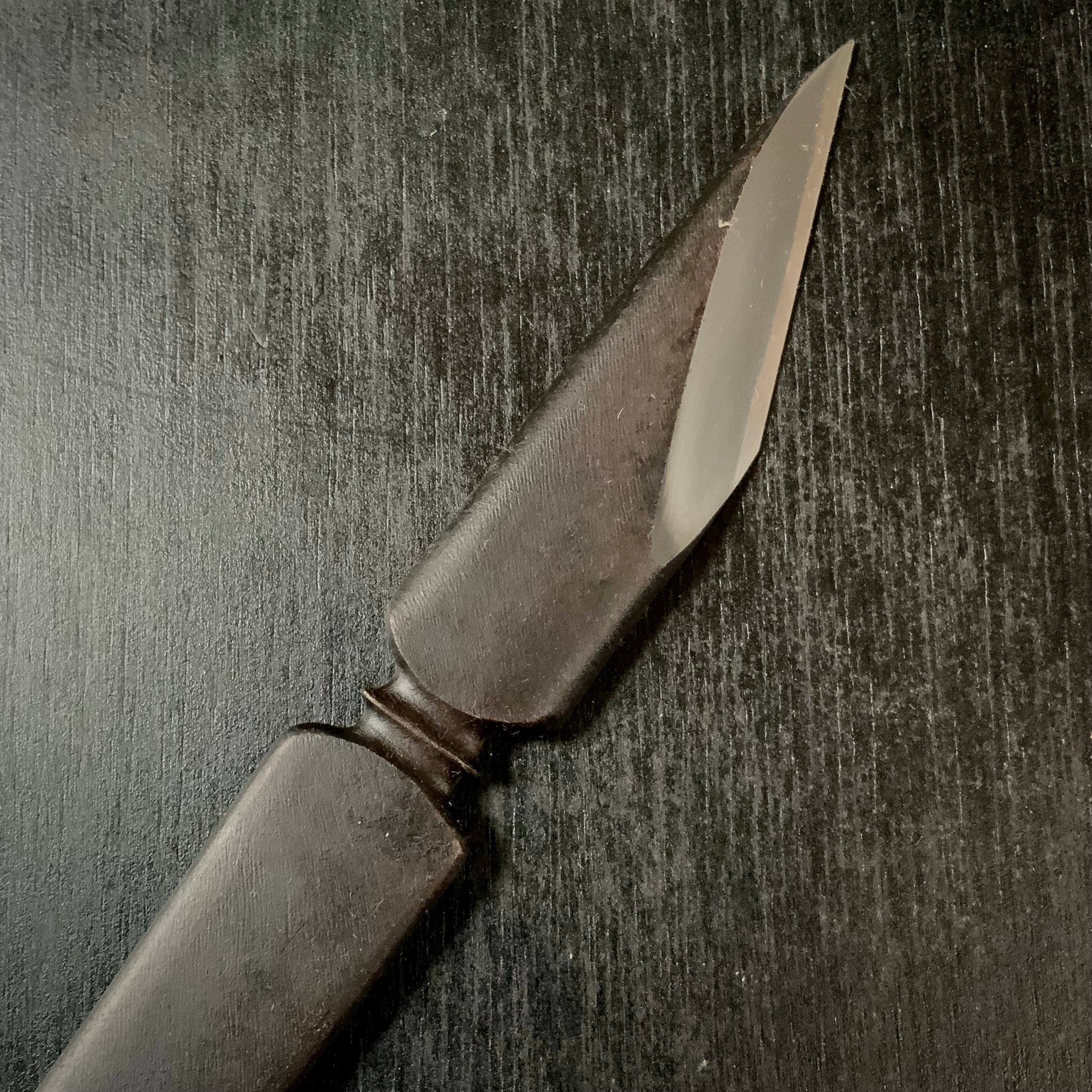 Usher in peace for all generations-Hirotsugu Left hand Kiridashi by Sozen Carving 為萬世開太平 廣貢 素全作 切出し小刀 左 24mm