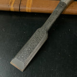 Tasai Mokume Special Medium Timber chisels with Cassia siamea handle   田斎作 木目 中叩き鑿 鉄刀木柄 24mm Chutatakinomi