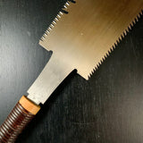 #147 Nagakatsu Double Edge Saw Eddy Type Handles set by Kurashige For Soft Wood 長勝鋸 渦巻き柄 両刃鋸 300mm