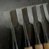 Ouchi Dovetail chisels set by Ouchi 4th generation 四代目大内俊明作 宗家大内 鎬追入組鑿 シノギ