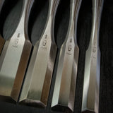 Sukemaru High-Speed Steel Damekiri chisels Timber chisels set 助丸 ハイス ダメ切鑿 Damekirinomi 5本組