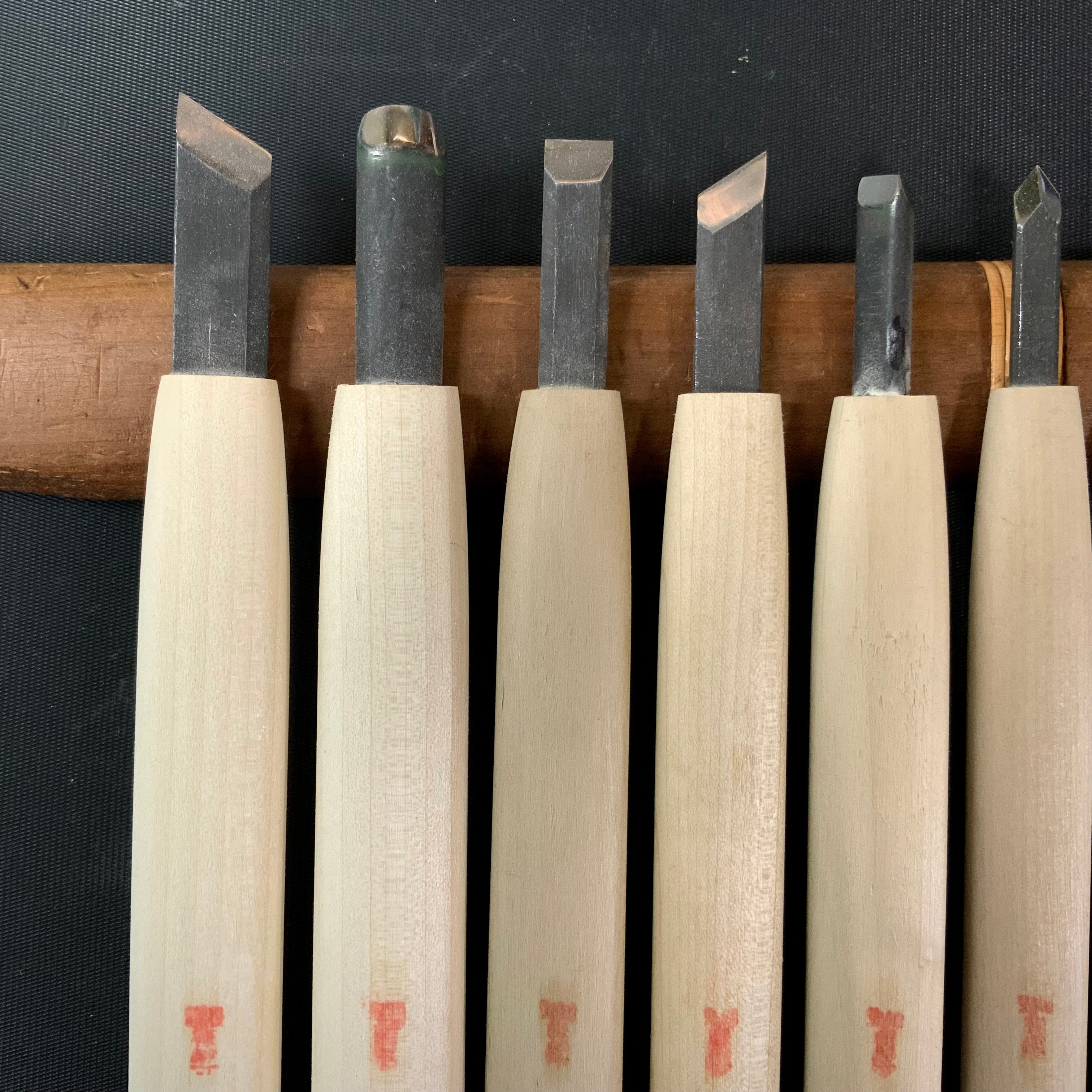 Baishinshi Carving chisels set    /       梅心子 彫刻刀10本組   Chokokuto
