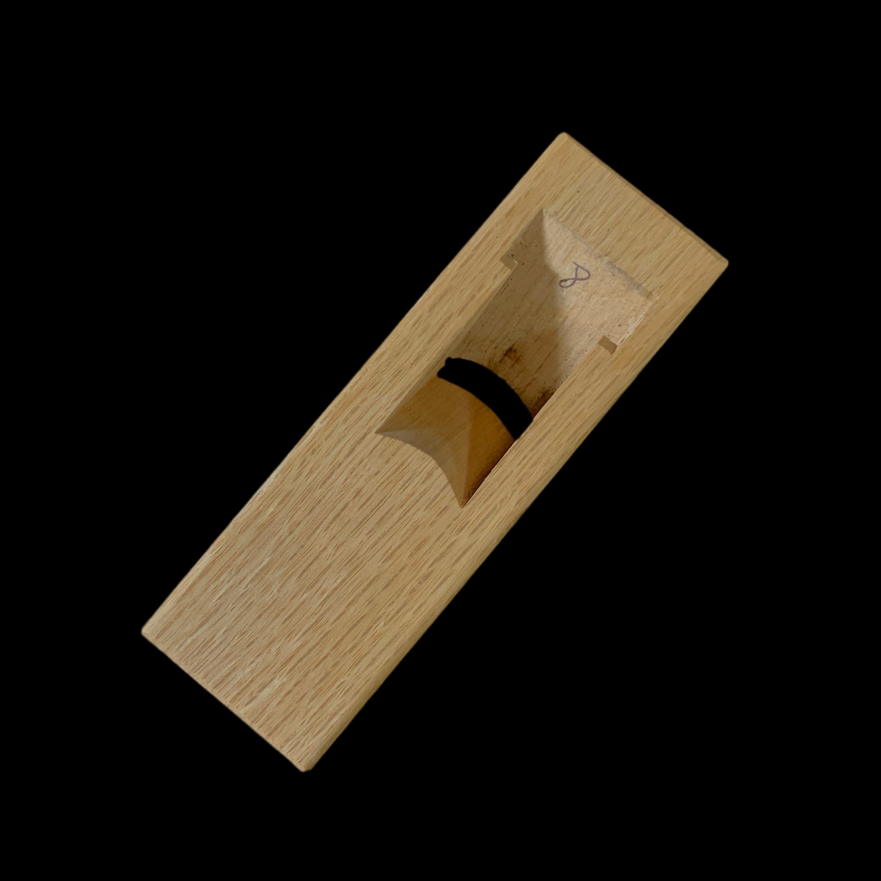 関川誠吉作 細工 豆内丸鉋 18mm  Mini Round Plane with Blue steel by Seikichi Sekikawa