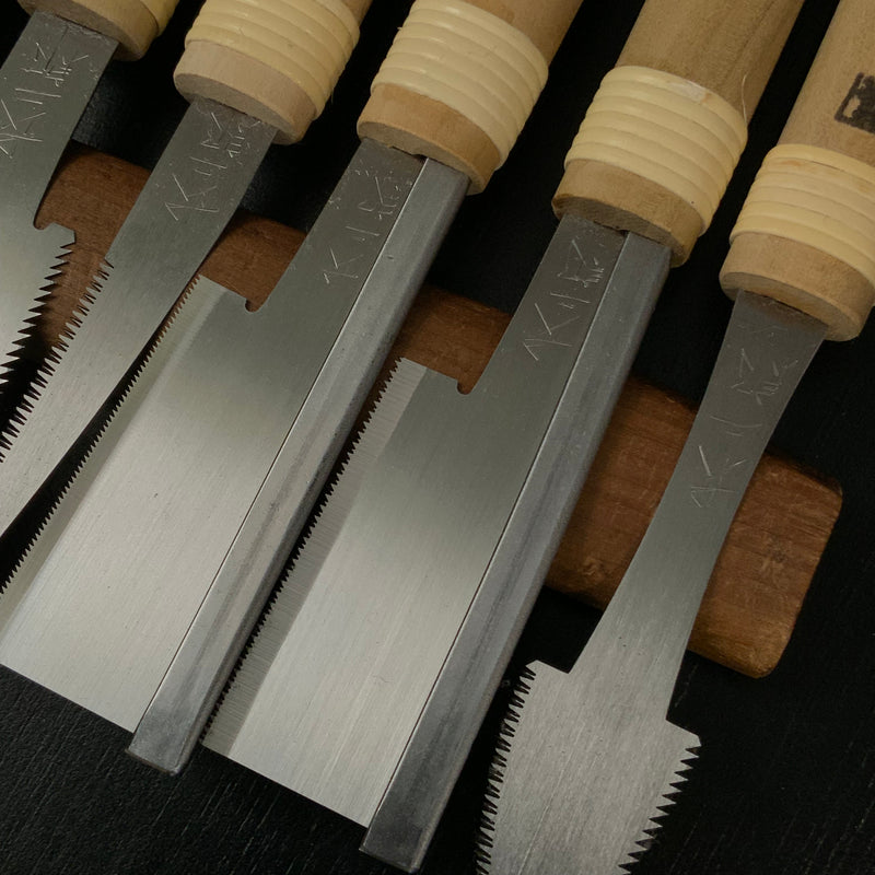 Ready to use Chojiro Mini Japanese Saw set  長二郎 目立て済み ミニ鋸10本セット