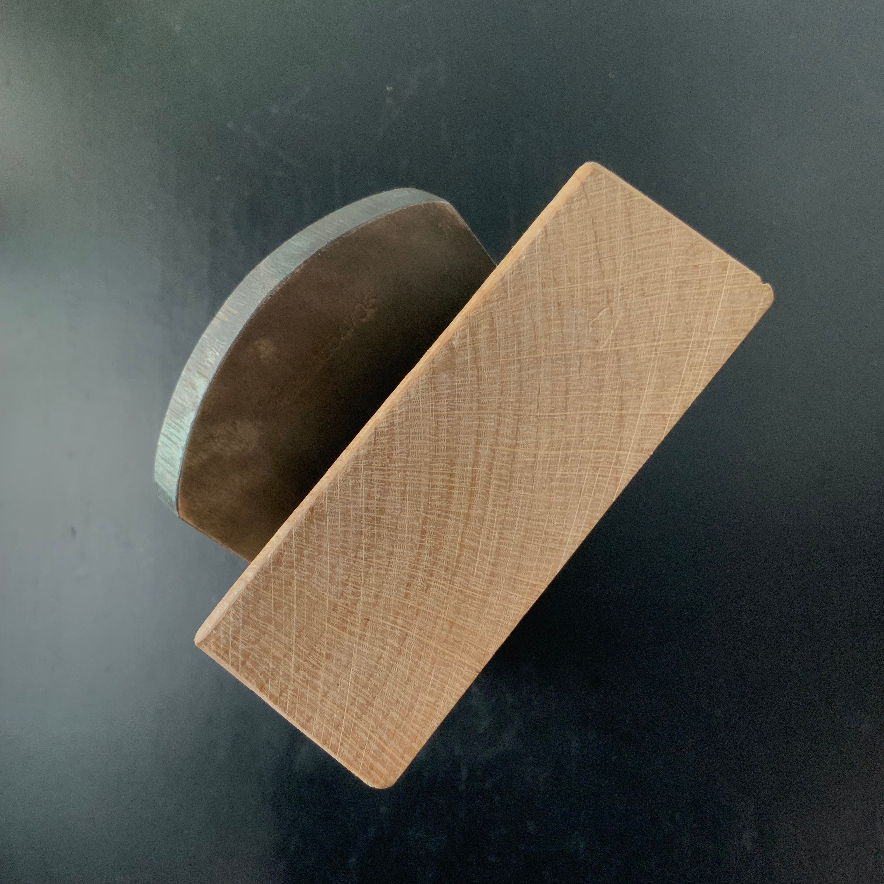 Old stock Azuma-Tenji Long body Plane (Nagadai-Kanna) with Red Oak dai 掘出し物 東伝次 石橋藤七作 長台鉋 赤樫台 65mm