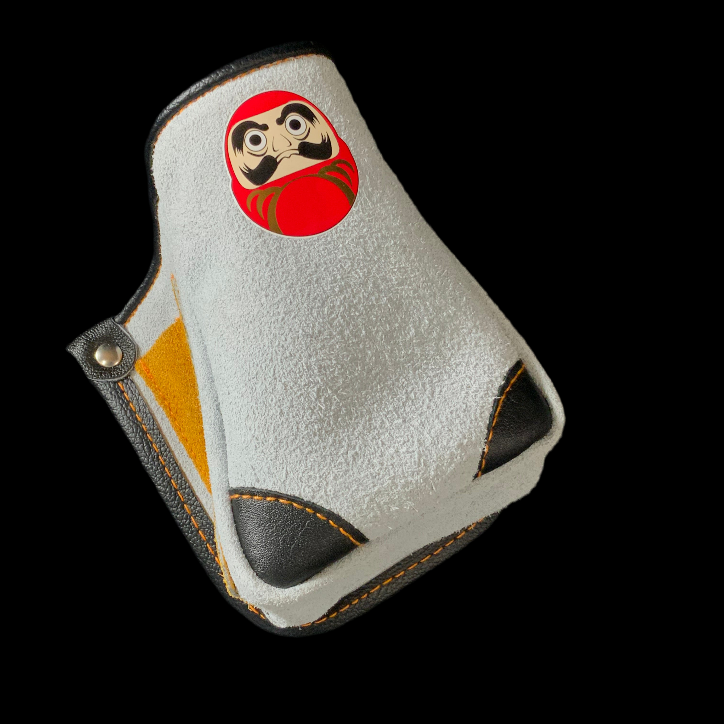 だるま ミニ小物入れ 床革  M-10  Working Waist Screw bag, Mini accessory pouch, leather backing