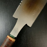 #136 Nagakatsu Double Edge (Ryoba) Saw with Eddy Type Handles For Hard Wood  直ぐ使い 長勝鋸 渦巻き柄 両刃鋸 225mm