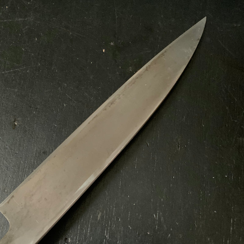 Old Stock Ishido Yanagiba Bocho with Blue steel kitchen knife  掘出し物 石堂 青紙鋼 柳刃包丁 180mm