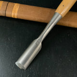 Tasai Special carving chisel with Japanese white oak   田斎作 内丸鑿 ツゲ柄 24mm uchimaru