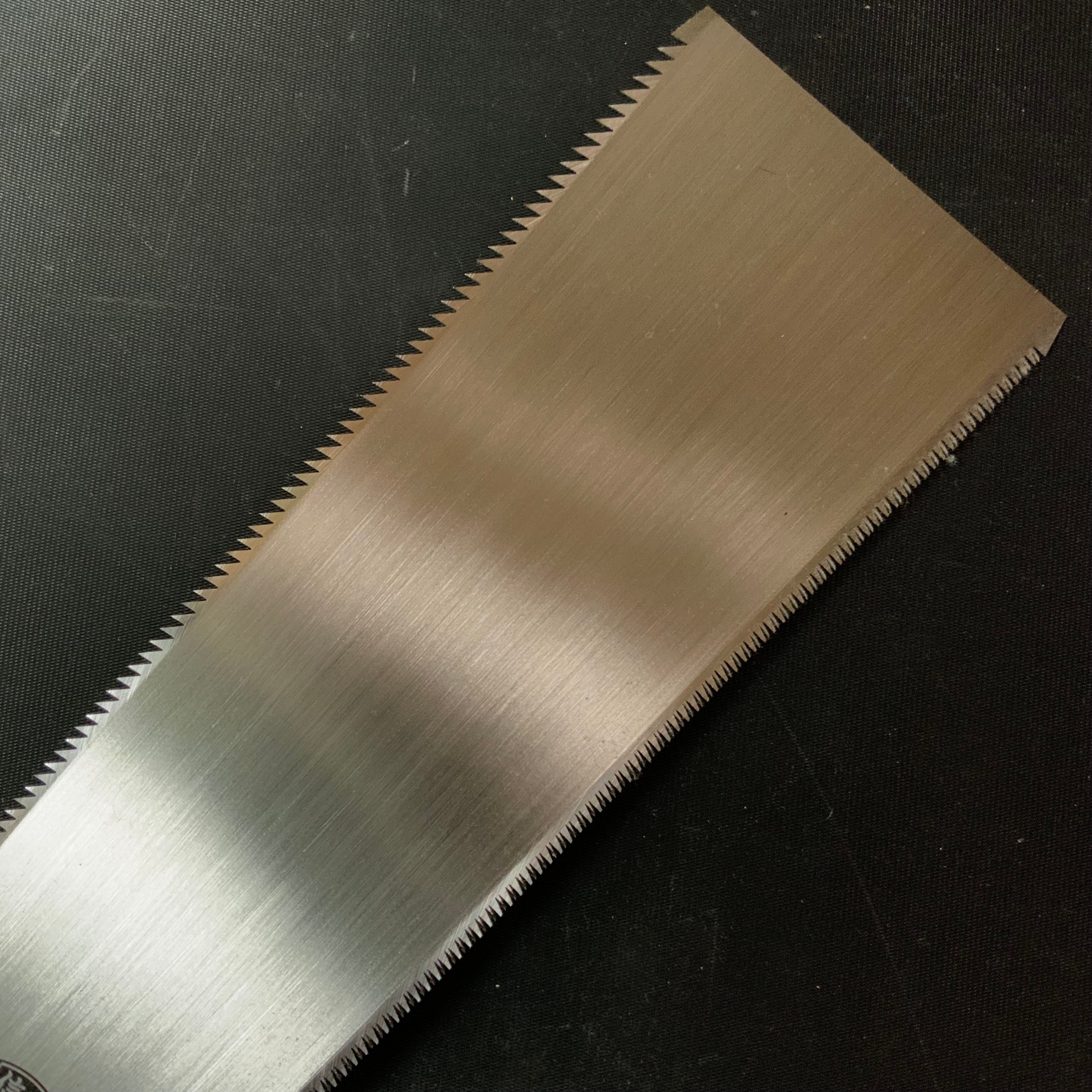 #R41 Ready to use! Old stock Double Edge Saw with Eddy Type Handles set by Kurashige 直ぐ使い 倉重栄助 目立 渦巻き柄 両刃鋸 210mm