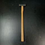 Old stock Suiheiya Square Hammers with Hand-filed Blacksmith Finish Made by Masatsura with handle 掘出し物 正行作 水平屋銘 四角玄翁 柄付 ヤスリ黒仕上 100g