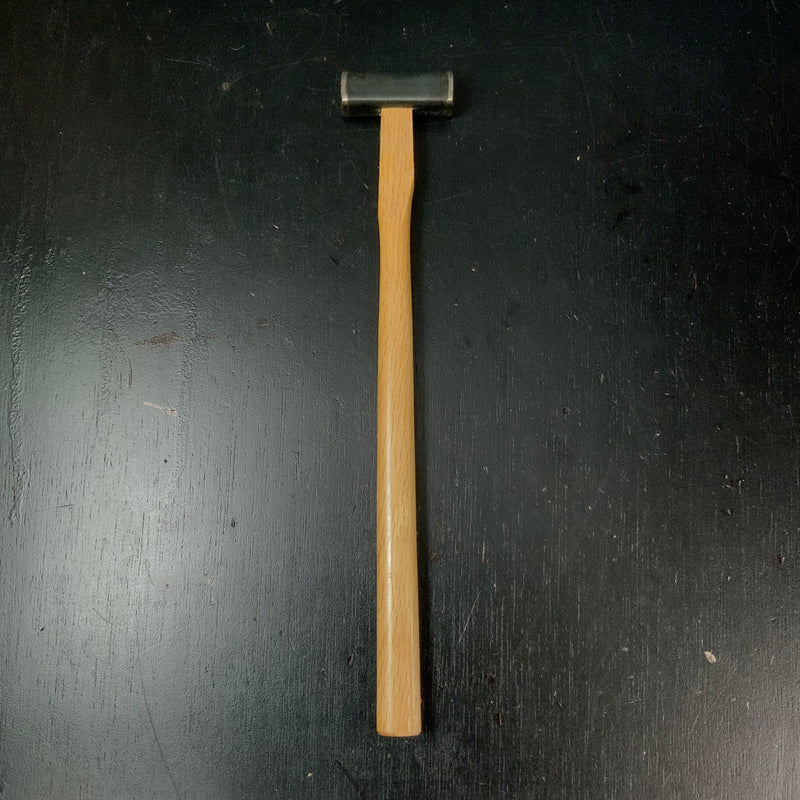 Old stock Suiheiya Square Hammers with Hand-filed Blacksmith Finish Made by Masatsura with handle 掘出し物 正行作 水平屋銘 四角玄翁 柄付 ヤスリ黒仕上 100g