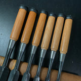 Yoshitaka Dovetail Bench chisels 5pc set  義隆 追入鎬組鑿 5本組 Oirenomi