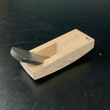 #2 Yoshitaka Mini Spoon bottom plane (Shihosori-Kanna) with white steel  義隆 豆四方反鉋