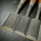 #M165 Mixed Timber chisels set by unknown smith バラ鑿合わせ 叩き組鑿 作者不明