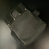 Samurai Black Working Waist Bag Japanese Carpenter  Leather Bag SRBF-3  侍ブラック 大工 腰袋  革製 SRBF-3