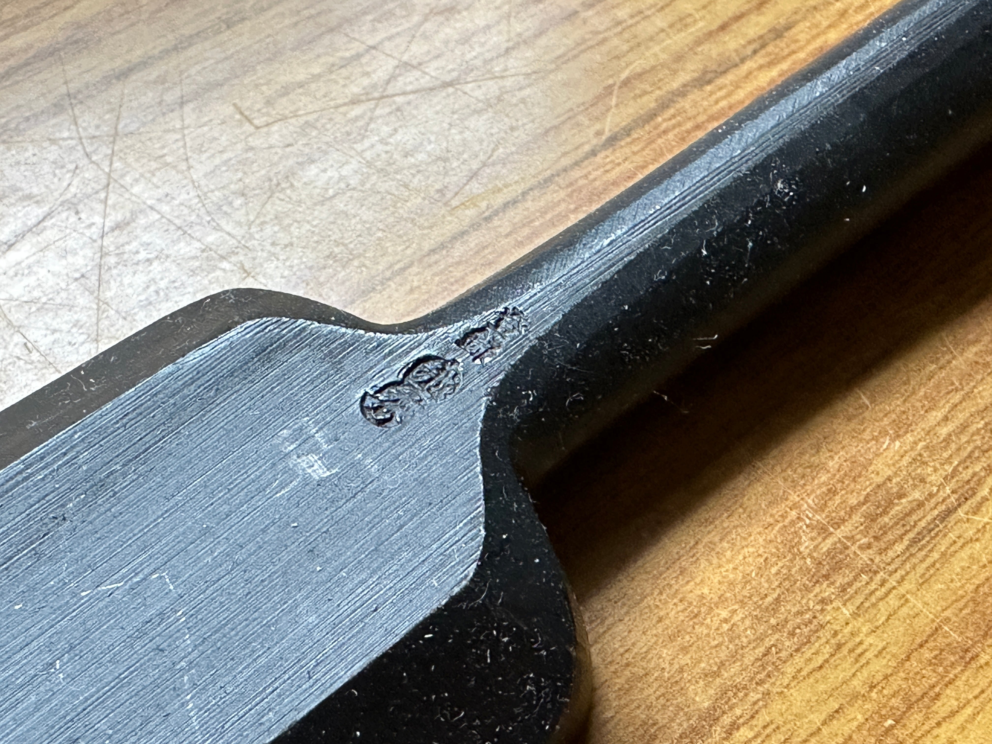 Old stock #2 Koshihide Slick Chisels set with white steel  掘出し物 越秀 本突き組鑿 48,24mm Ootsuki-nomi, Hontsuki-Nomi