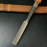 Old stock Hidari Hisasaku 2rd  Timber chisels by Ikegami Takanobu 池上喬庸作 二代目左久作 叩き鑿  Tatakinomi 18mm